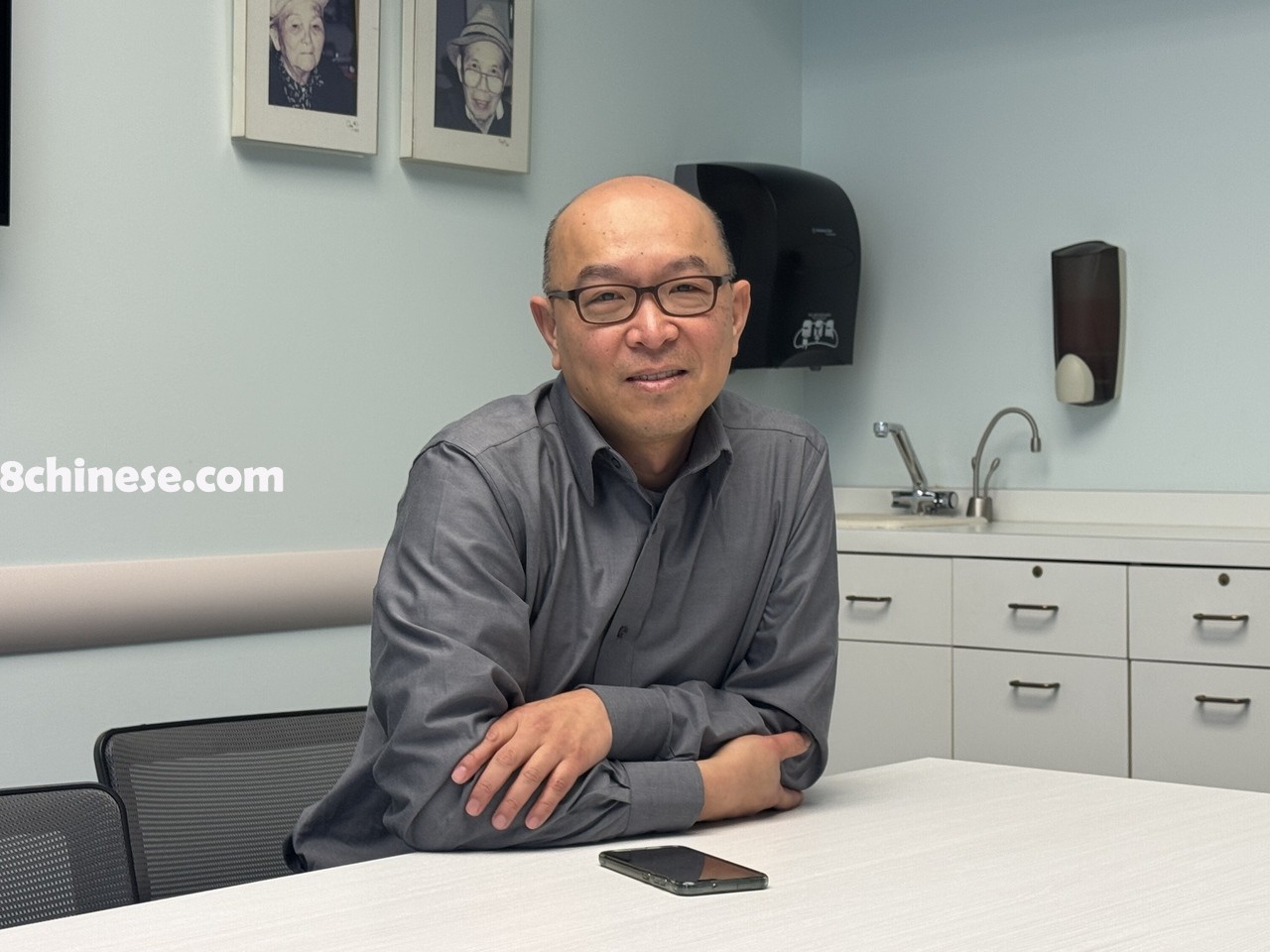 安乐居（On Lok）首席医疗长官吕以斌医师。（记者王子涵/摄影）