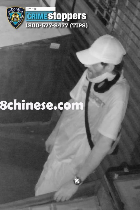 破门盗窃8大道一家华人超市的嫌犯二。(警方提供)