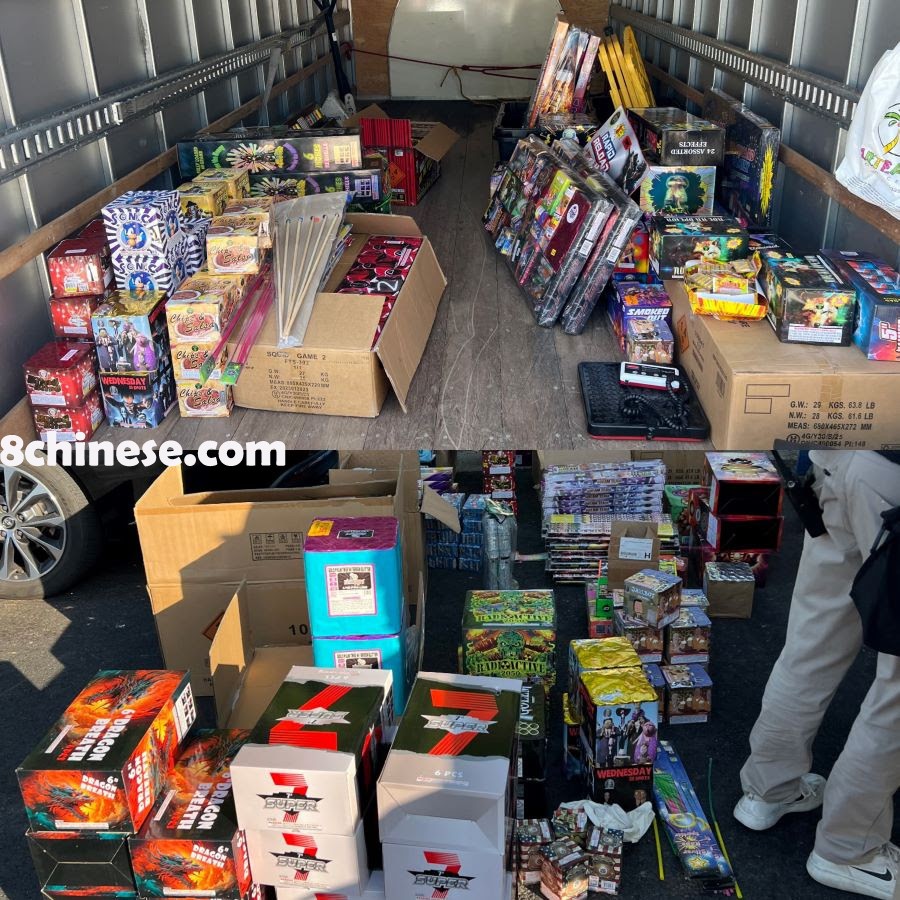 圣荷西警方本月已查获超过3400磅非法烟火。(圣荷西警方提供）